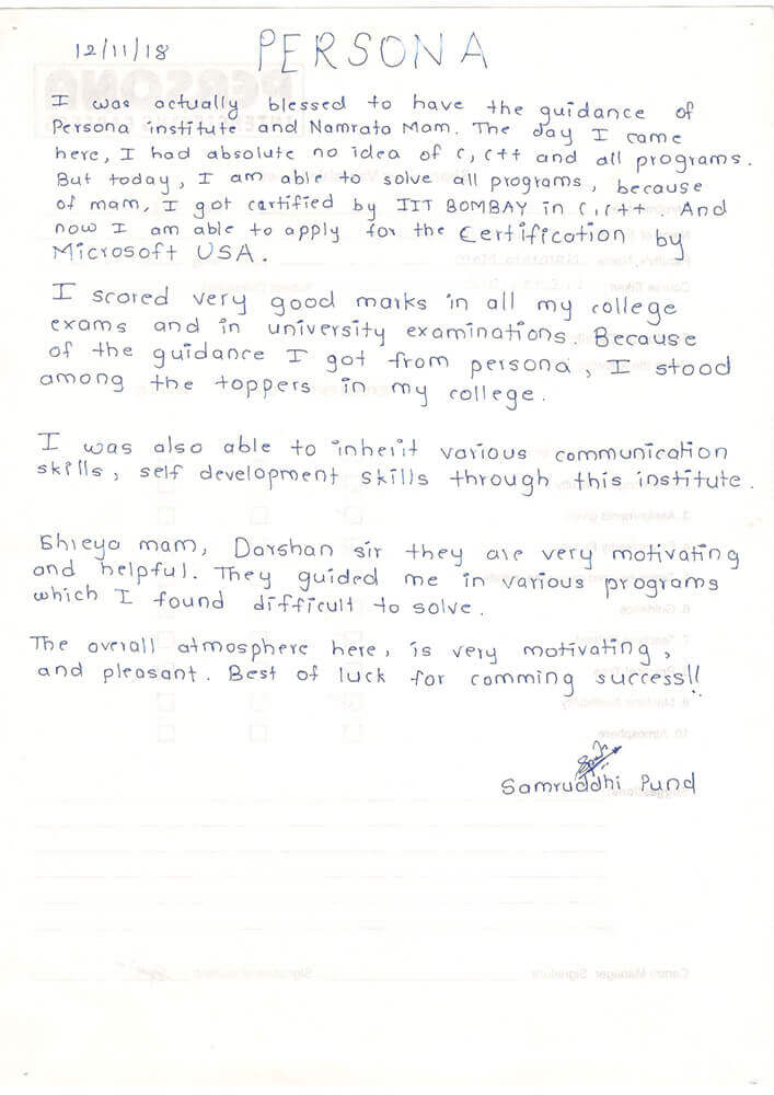 Feedback